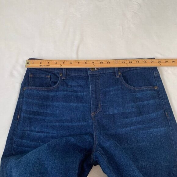 LOFT the super soft girlfriend straight leg stretch casual denim jeans - Picture 9 of 11